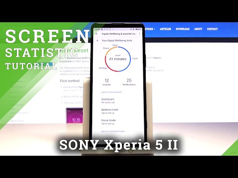How to Check Total Screen Time in SONY Xperia 5 II – Application Time Statistic