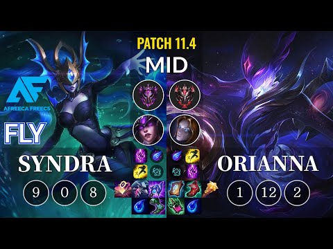 AF Fly Syndra vs Orianna Mid - KR Patch 11.4