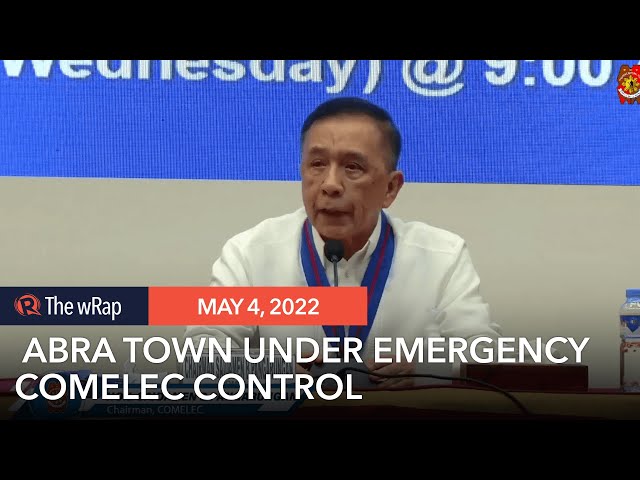 Poll chief uses emergency powers, puts Abra town under Comelec control
