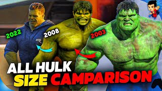2003 HULK vs Incredible HULK vs Smart HULK Size Camparison || Why HULK is Smaller Than Abomination