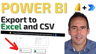 Power BI export to excel and csv with Power Automate