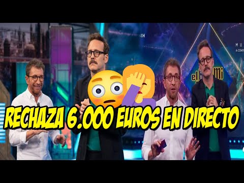 EL HORMIGUERO SEÑORA RECHAZA 6000 EUROS EN DIRECTO