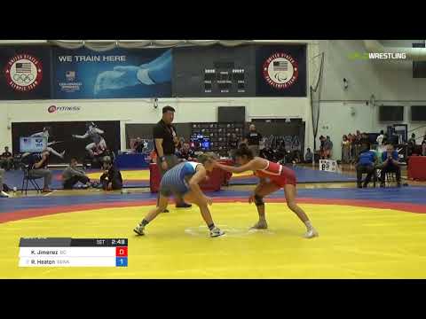 WM/55 KG/55 Q, Kelly Ann Jimenez, University Of The Cumberlands Vs Ronna Heaton, Sunkist Kids Wres