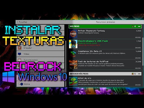 🎁HOW TO PLACE TEXTURE PACKS EASY AND QUICK IN MINECRAFT BEDROCK 1.18 in 2022 Install textures