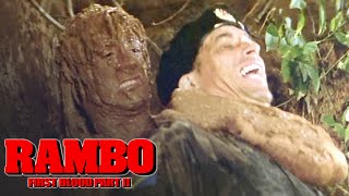 &#39;Muddy Rambo, Your Worst Nightmare&#39; Scene | Rambo: First Blood Part II