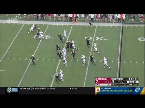 2018 USC vs Vanderbilt - Rico Dowdle 20 Yd Run