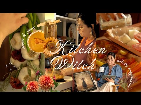 Witchy Kitchen Days 🧹 Making Jam, Herbal Crafts & Witchy Reads
