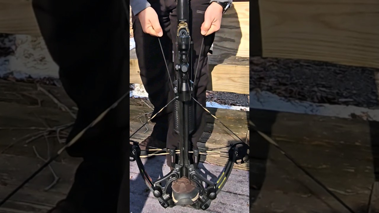Cocking a Barnett Whitetail Crossbow