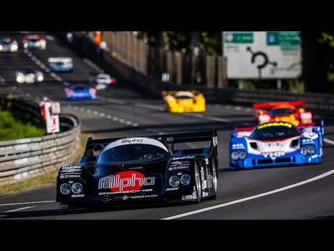 Le Mans Classic Group C Racing : Crazy first lap in Porsche 962 C