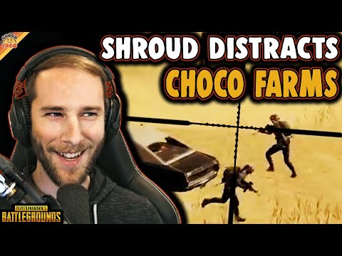 Shroud Distracts, chocoTaco Farms - PUBG Duos Gameplay | choco's Origins