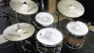 Christos Asonitis and Gabriel Apollon custom maple drumset