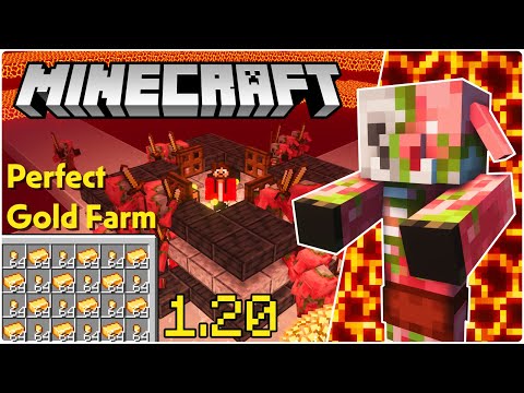 High Efficiency Gold XP Farm | Minecraft 1.20 Tutorial