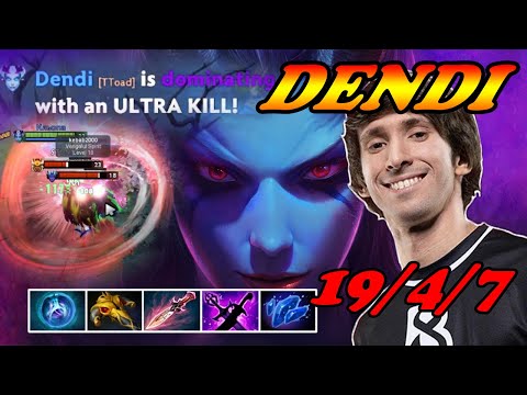 Dendi Queen of Pain killing machine almost got comeback by enemy | Giveaway | Dota 2 Pro Gameplay