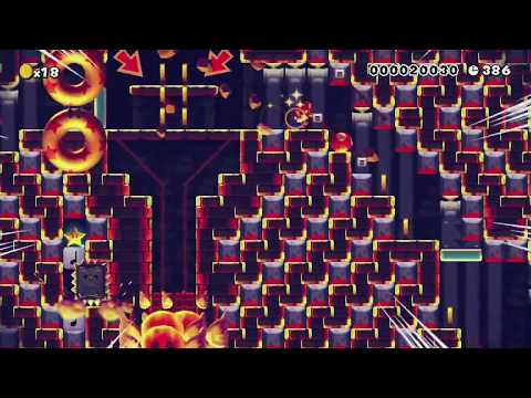 SXW-W8-4-Mount Volcano Adventure by Λłρħαχεηίσ - Super Mario Maker - No Commentary 1br