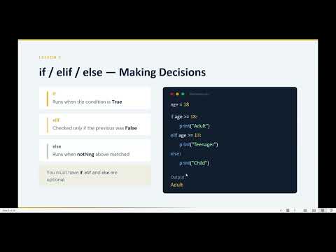 Python Programming For Beginners Basic Structure Part 3