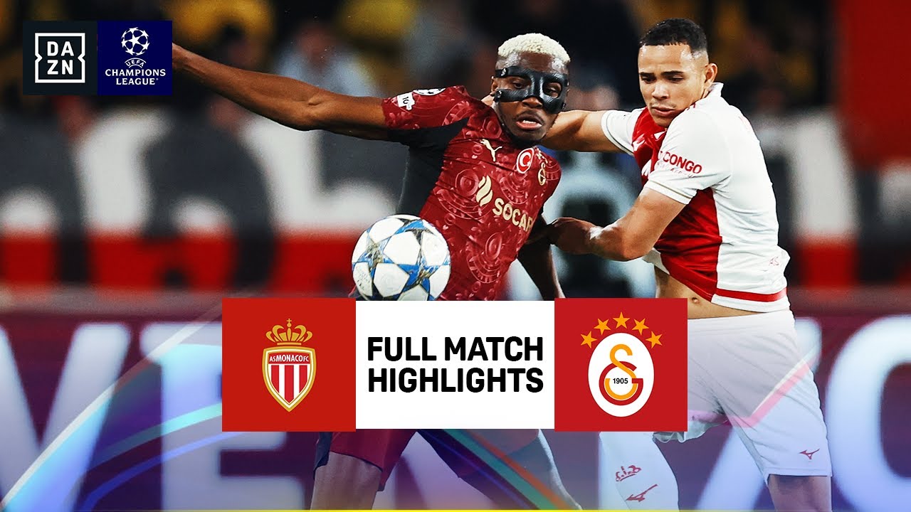 Monaco vs Galatasaray | UEFA Champions League Highlights | Matchday 6 | 2025-2026
