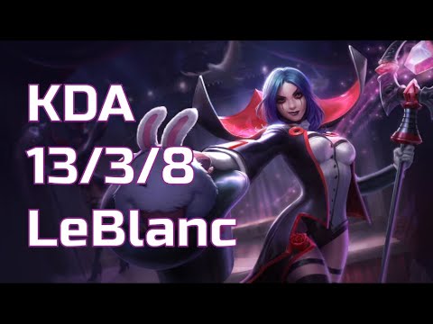 LOL LeBlanc Vs Ziggs - Mid Lane NA Challenger Patch 10.9