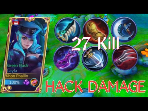 Layla Hack Damage Max Best Build / Mobile Legends BangBang