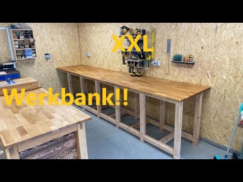 Das Gestell der XXL Werkbank ist fertig !!