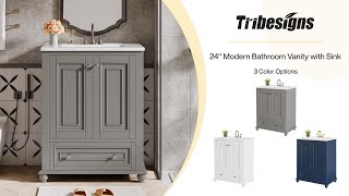 Tribesigns Bathroom Elegance in Minimal Space 🗄️💦 - ZF0009-YN anuncio