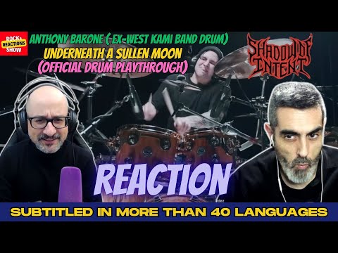 ANTHONY BARONE ( SHADOW OF INTENT ) Reaction - Underneath A Sullen Moon | Rock and Reactions