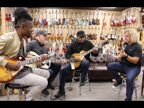 AMAZING JAM! Henny Hendrexz, Tim Pierce, Conrad Lee & Jason Scheff at Norman's Rare Guitars