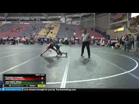 14U 102 Tucker Stangel Sebolt Wrestling Academy Vs Antonio Avila Camel Kids Wrestling