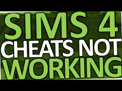 Part of a video titled Sims 4 CHEATS NOT WORKING (PC Fix) - YouTube