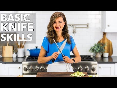ナイフの刃の研ぎ方を学ぶ＋ナイフの基本スキル (Learn How To Sharpen a Knife Blade + Basic Knife Skills)