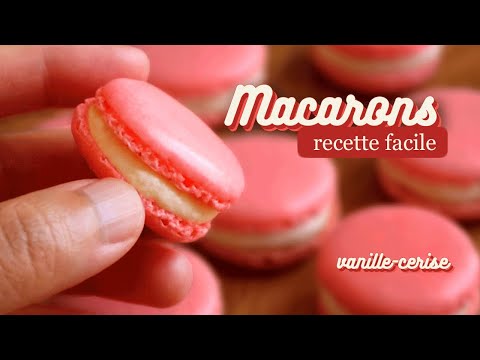 Recette de Macaron inratable avec de la meringue française (parfum vanille - fruits rouges)