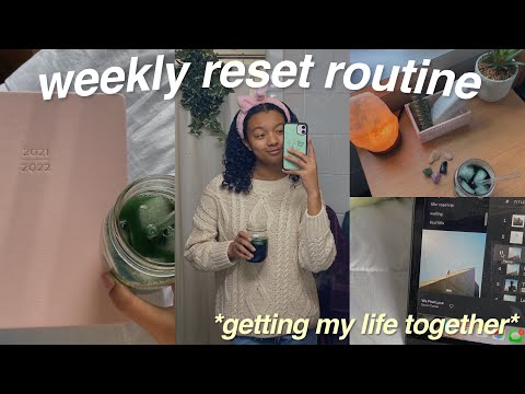 my weekly college reset routine! ♡ getting organized, deep cleaning and more!