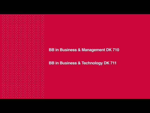 BB in Business and Technology - DK711 / DK710