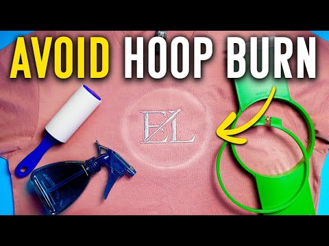 How to Avoid Hoop Burn for Machine Embroidery - YouTube