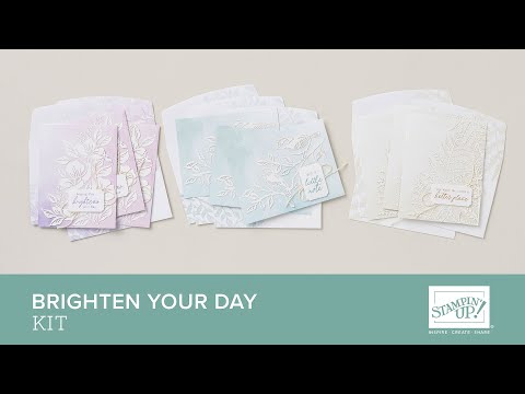 Brighten Your Day Kit | Easy Handmade Cards with Laser Cut Details | #StampinUp #CardMaking