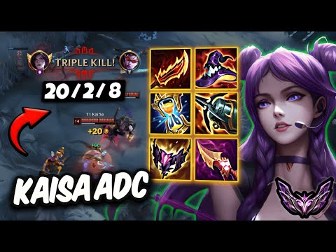 Kaisa vs Vayne ADC ( 20/2/8 ) Korea Master 100 LP | Patch 25.24