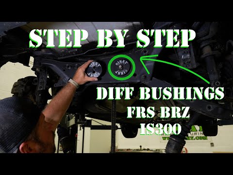 Step by Step FRS, BRZ and IS300 Solid aluminum differential rear end  bushing installation guide