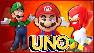 Raging Knuckles Returns II Luigi plays UNO FT Mario and Knuckles