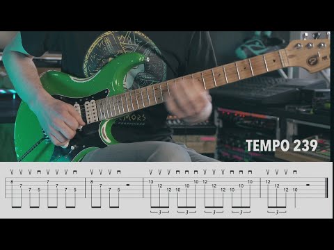 Sweeping – Frank Gambale style lick. Animated Licks of Mika Tyyskä ep 38