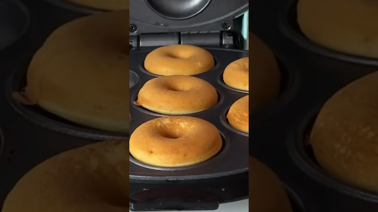 Mini donas en máquina 👌 perfectas!! #minodonuts #recetasdulces