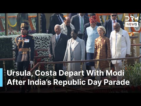UNSEEN MOMENTS: Ursula, Antonio Costa Depart With PM Modi After India’s Republic Day Parade | AQ1B