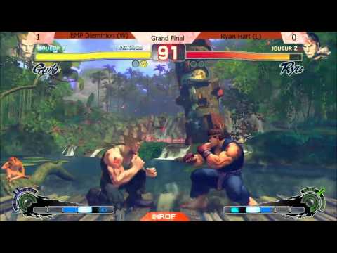 EMP Dieminion (Guile) vs Ryan Hart (Ryu/Sagat) - Grand Final - ROF3