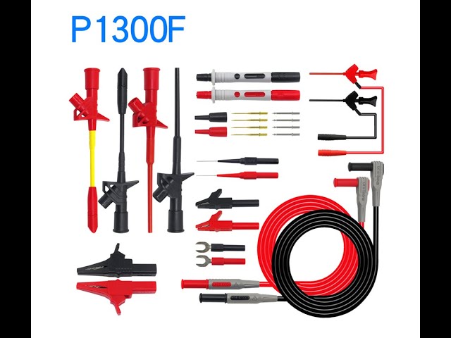 Vídeo relacionado con 12 conectores banana de 4 mm, conector banana de 32 A, chapado en oro, adaptador de alta corriente para cables de prueba de multímetro, rojo y negro
