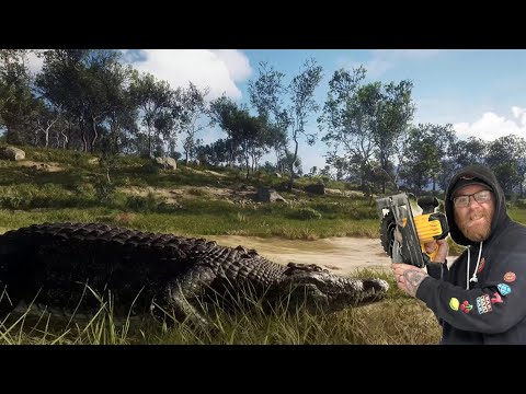 The Hunter : Call Of The Wild - Emerald coast crocodile grind + setup & herd management!!