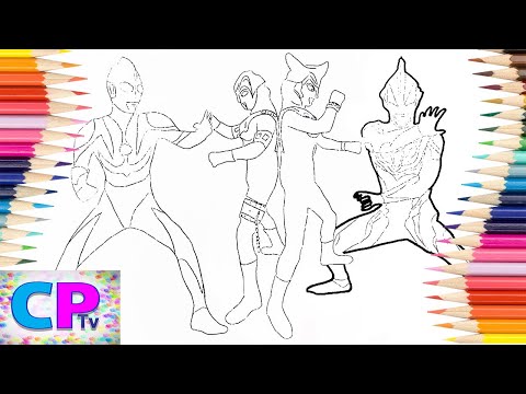 Ultraman Geed,Ultraman Astra and Leo,Ultraman Neos Coloring/Jim Yosef - Lights [NCS Release]