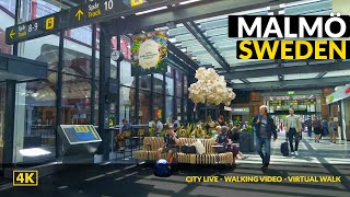 4K Malmö Sweden❤️  Walking Tour - City Center