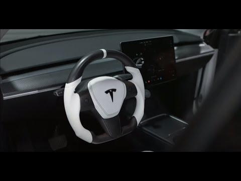 Tesla Model 3 / Y Carbon Steering Wheel Install - Project Sixth Element