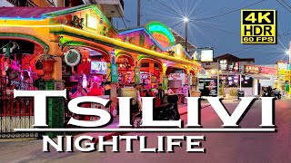 Tsilivi Zakynthos Nightlife, Bars, Restaurants in 4K 60fps HDR (UHD) 💖The best p
