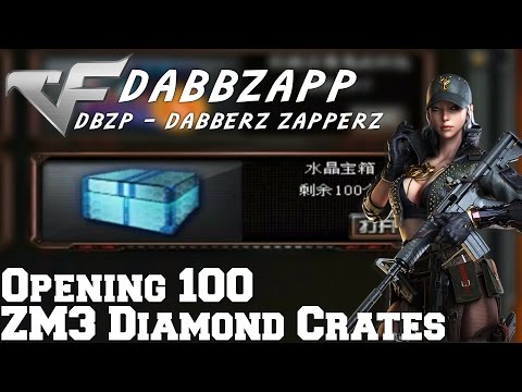 OPENING 100 ZM3 DIAMOND CRATES! | CrossFire China 2.0✔