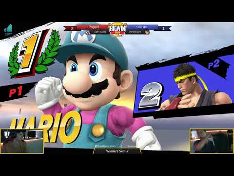 BigWinSmash 30 - Winners Semis - Poppt1 (Mario, Ness) v Smesty (Ryu)