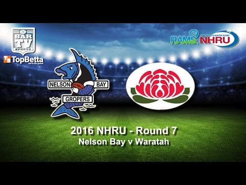 2016 NHRU Round 7 Delayed Broadcast - Nelson Bay Gropers v Waratah
